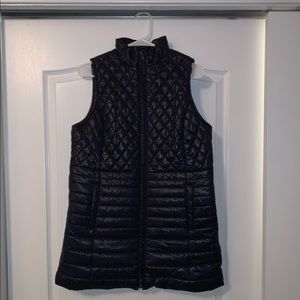 Long Navy Blue Vest